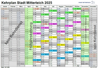 Bild: Kehrplan Mitterteich 2025