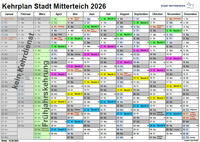 Bild: Kehrplan Mitterteich 2026 - Stand August