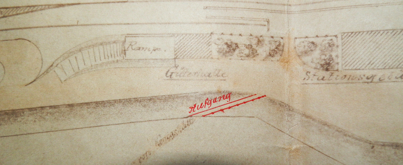 Aufgang Lageplan 1895