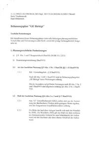 Dokument: Gewerbegebiet Birkigt Festsetzungen und Begründung 