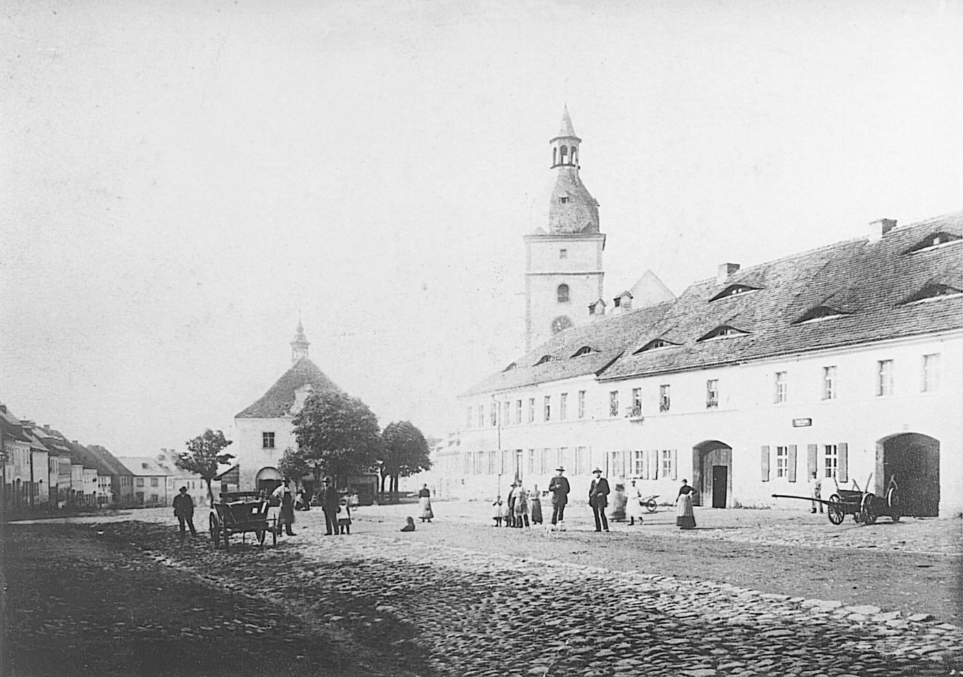 Bild: Der obere Marktplatz um 1895