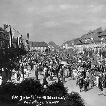 Bild: Die Stadt Mitterteich im Jahre 1935.