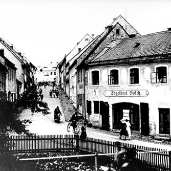 Bild: Die Bachstraße um 1937-1938