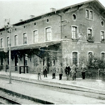 Bild: Der Bahnhof in Mitterteich 